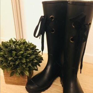 Capelli Black Rain Boots sz6